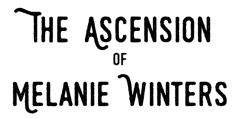 The Ascension of Melanie Winters Logo BLACK SQUARE