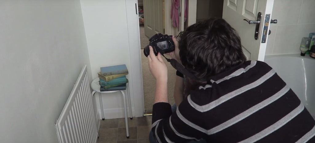 photographing the books