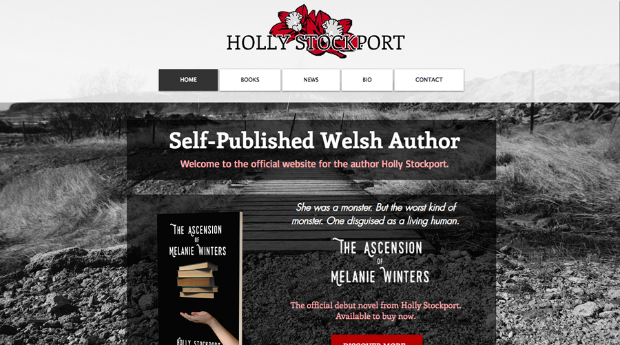 Holly Stockport's website on Wix